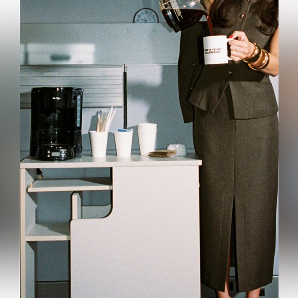 12th Tribe Mocha Midi Skirt